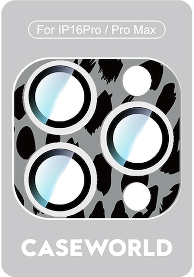 Apple Uyumlu   iPhone 16 Pro Caseworld Crystal Color Serisi Full Kamera Lens Koruyucu Gri