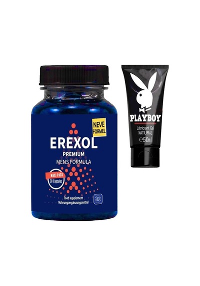 Erexol Erkeklere Destek L-argininli L-citrullineli Macatozlu Çinko 30 Lu Kapsüller + Kayganlaşma Jel