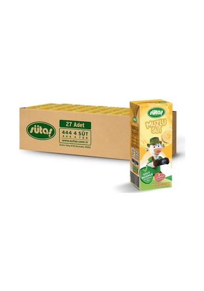 Sütaş Muzlu Süt 27 x 200 ML