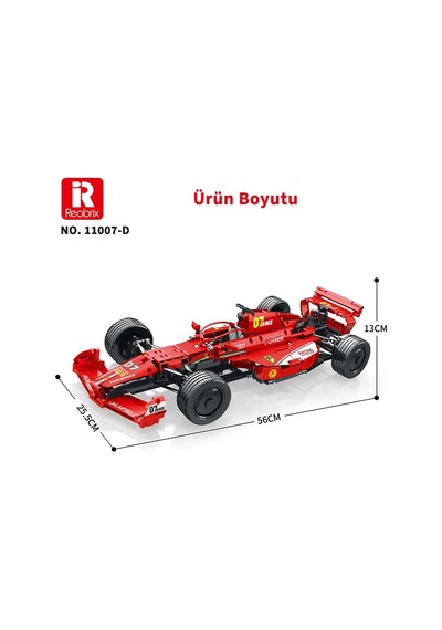 Reobrix Racing Car Dynamic Edition Ferrari F1 11007-d Brick Yapım Seti