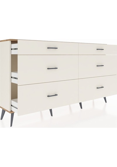 Arges Konsol 6 Çekmeceli 176x30x99 Aytaşı-çam/aytaşı Aytaşı-çam/aytaşı