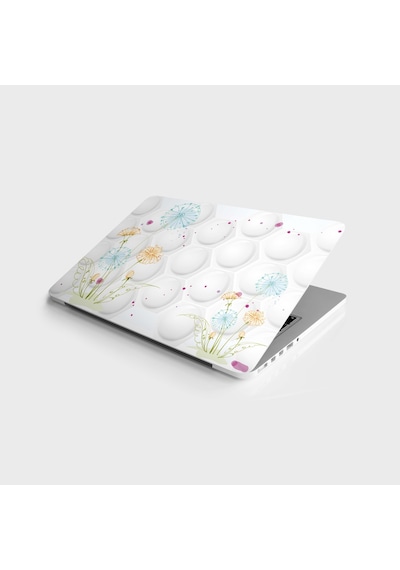 Laptop Sticker Notebook Kaplama Etiketi Renkli Çiçek