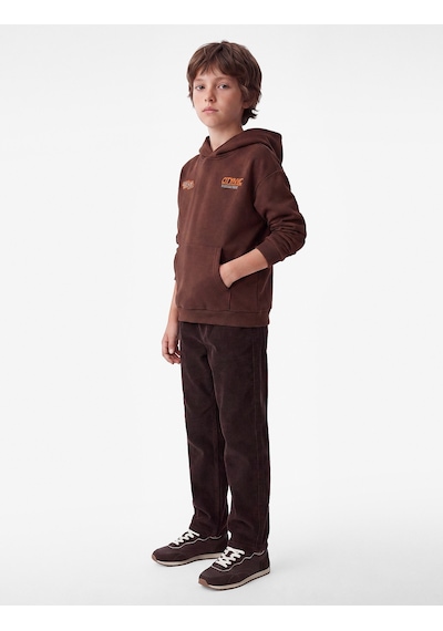Koton Uzun Kollu Üç İplik Kapşonlu Baskılı Kanguru Cep Detaylı Sweatshirt Kahverengi 7wkb10473tk Kahve Koton Uzun Kollu Üç İplik Kapşonlu Baskılı Kanguru Cep Detaylı Sweatshirt Kahverengi 7wkb10473tk Kahve