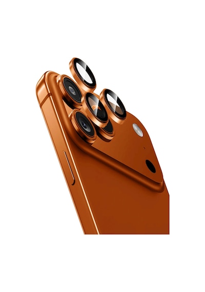 İphone 17 Pro / 17 Pro Max Uyumlu Safir Lens Çizilmez Dayanıklı Kamera Koruyucu Gümüş