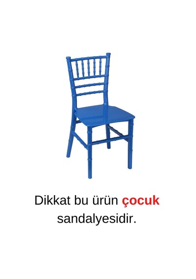 Sağlam Plastik Mandella Trend Çocuk Sandalyesi Mavi Diğer