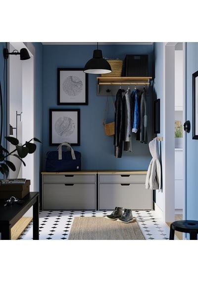 Ikea Kallsö Bank, Gri, 80x38x56 Cm