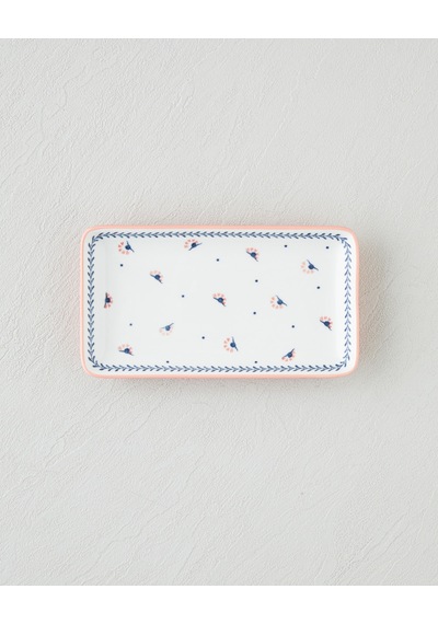 Verlina New Bone China Çerezlik 17x10 Cm Mavi