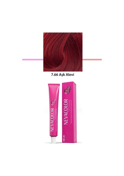 Hubrendy Tedarik Premium 7.66 Aşk Alevi - Kalıcı Krem Saç Boyası 50 G Tüp