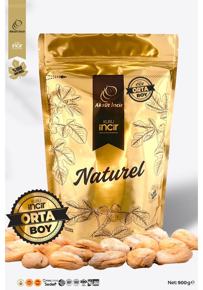 Orta Boy 900g Gold Doypack Kuru İncir Aydın İnciri Ab Coğrafi İşaretli 900 G