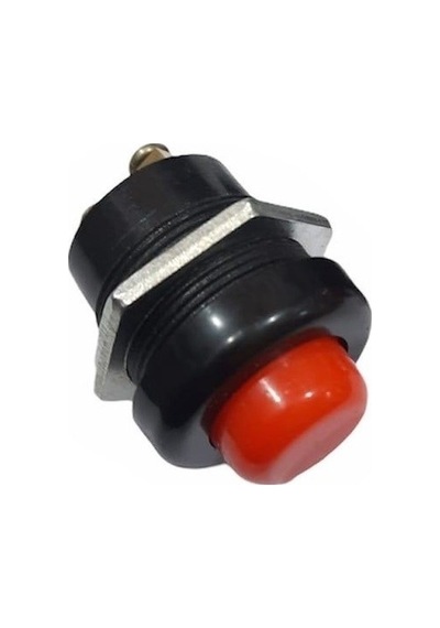Mr-180a-1 22mm Plastik Basmalı Buton Vidalı Kırmızı