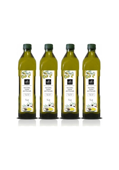 Olio Villa Natürel Sızma Zeytinyağı Extra Vırgın 1l 4 Adet