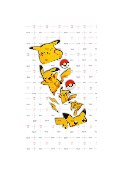 Pikachu Reflektif Sticker Set