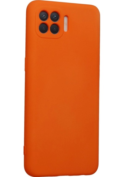 Muratech Newface Oppo Reno 4 Lite Kılıf Nano İçi Kadife Silikon - Turuncu