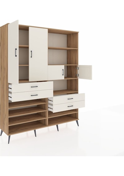 Hyperion Gardrop 11 Raflı 4 Çekmeceli 4 Kapaklı 176x44x221 Çam-aytaşı Aytaşı Hyperion Gardrop 11 Raflı 4 Çekmeceli 4 Kapaklı 176x44x221 Çam-aytaşı Aytaşı