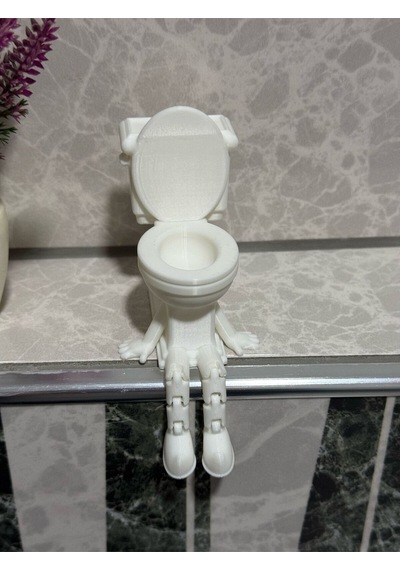 3dprototürk Klozet Eğlenceli Banyo Dekoratif Figür Seti