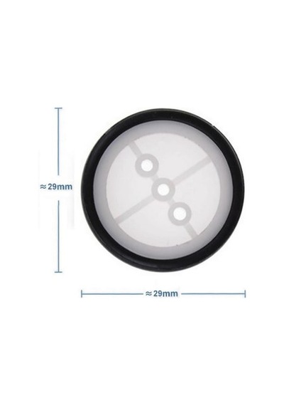 5 Adet 29mm Çap Mini Plastik Rubber Tekerlek 2mm Mil Uyumlu