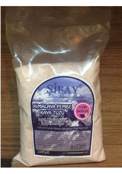 Şifay Tuz Öğütülmüş Himalaya Kaya Tuzu Pembe 1 KG