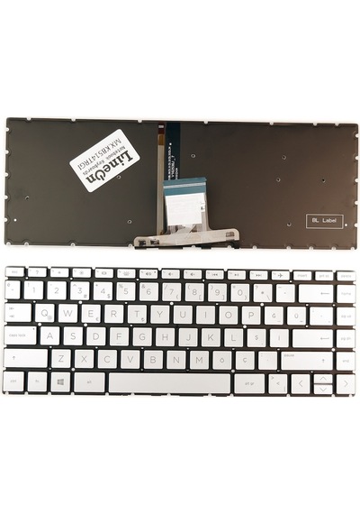 Laptopshop HP Uyumlu Pavilion X360 14-Cf 14-Cy Notebook Gri Klavye Işıklı 551748101
