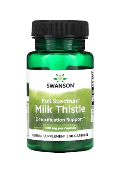 Swanson Full Milk Thistle Liver Support 500 Mg 30 Caps