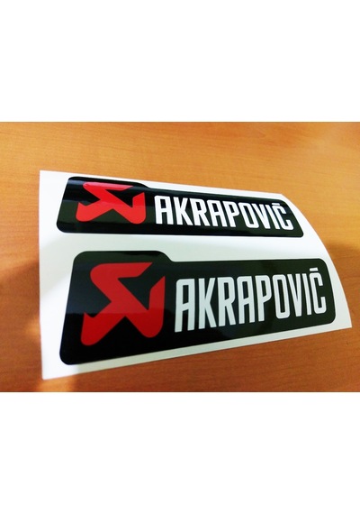 Oto Sticker Akrapovic Sticker Seti 2 Adet