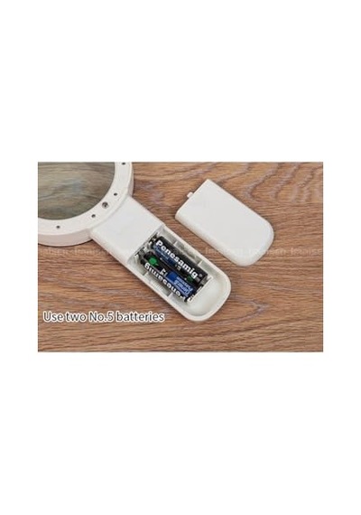 30x Büyütme, 107mm Çift Cam, 12 Led Işıklı Büyüteç