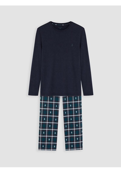 LC Waikiki Lc Waıkıkı Yeşil Yılbaşı Temalı Erkek Pijama Takım