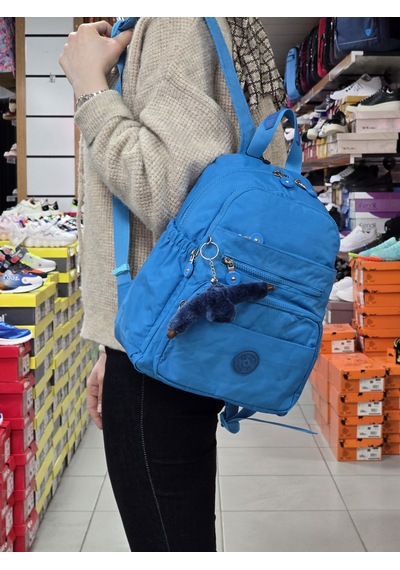 My Polo 2113-8745 Kadın Krinkıl Kumaş Çok Gözlü Astarlı Petli Su Renk