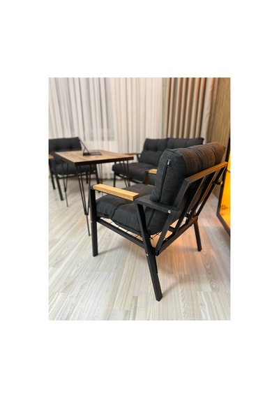 Houseart Gül Metal Bahçe Koltuk Takımı 2+1+1 Masalı Balkon Teras Cafe Oturma Grubu Antrasit Houseart Gül Metal Bahçe Koltuk Takımı 2+1+1 Masalı Balkon Teras Cafe Oturma Grubu Antrasit