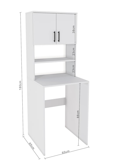 Ases Mobilya Esl0231 Çamaşır Makinesi Dolabı Banyo Dolabı Beyaz-safir Meşe Beyaz
