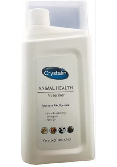 Crystalin Animal Health Kedi Köpek Ve Evcil Hayvan Antiseptik Yara Bakım Solüsyonu 1 L
