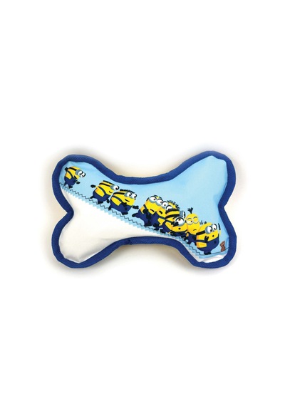 Happy Pet Minions Canvas Bone Lisanslı Dayanıklı Peluş Kemik Şekilli Köpek Oyuncağı