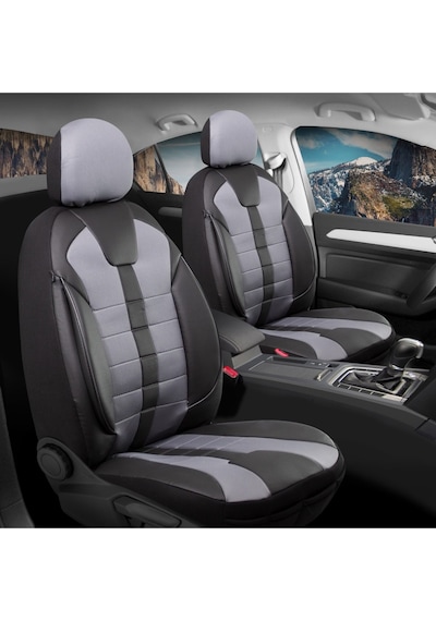 Hyundai Accent Era Lüx Deri Detaylı Oto Koltuk Kılıfı Ön Arka Takım Vista Füme