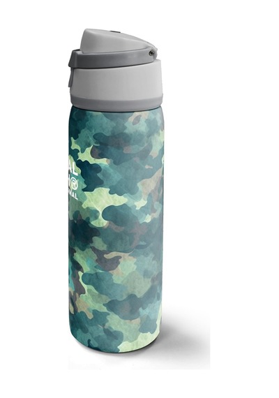 Yaygan Coral High Yeşil Kamuflaj Desenli Pipetli Ve Direkt Içim Çelik Termos 800 Ml 38520 Renkli