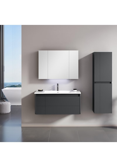 Orka Likya 40 Cm Mat Antrasit Banyo Boy Çamaşır Dolabı Çok Renkli Orka Likya 40 Cm Mat Antrasit Banyo Boy Çamaşır Dolabı Çok Renkli
