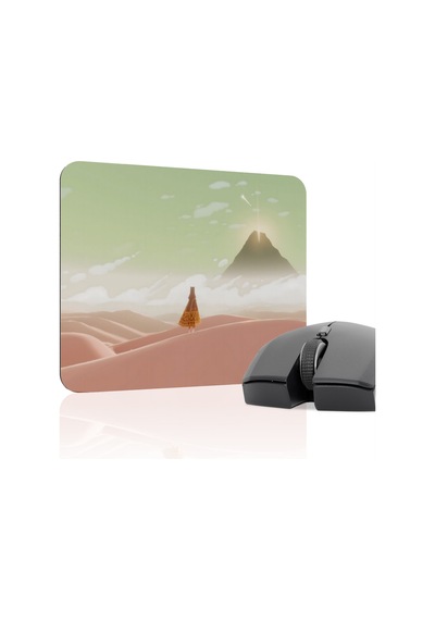 Journey Kaymaz Dikişli Kauçuk Oyuncu Mousepad V1 - 22x18 Gaming Mouse Pad Fare Altlığı