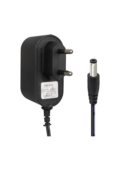 Weko Wk-21690 9 Volt 1 Amper 5.5 2.5 Mm Uçlu Priz Tipi Adaptör
