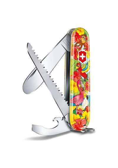 ​Victorinox 0.2373.E3 My First Victorinox Papağan Desenli Kamp Çakı Ve Çok Renkli