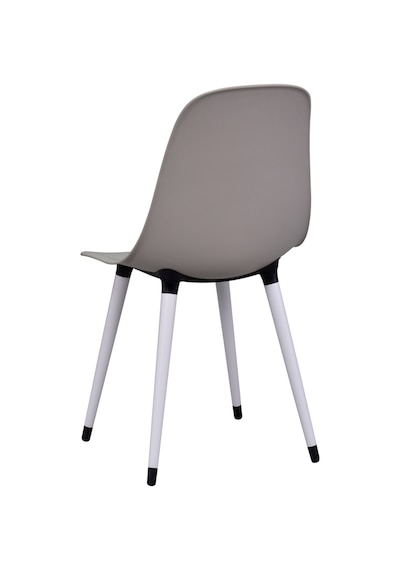 Vilinze Eames Beyaz Ahşap Ayak Plastik Gri Sandalye Eames-beyaz Gri - Beyaz