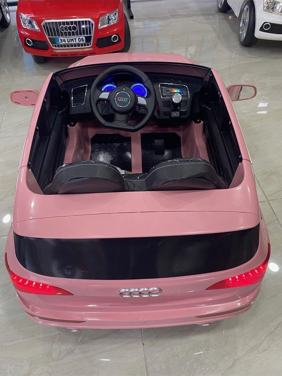 12 Volt Uzaktan Kumandalı Akülü Jeep 1-5 Yaş Pembe Pembe