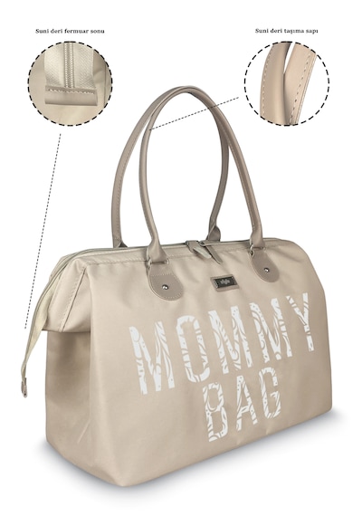 Stylo Mommy Bag Usa Anne Bebek Bakım Ve Kadın Çantası Beıge Bej