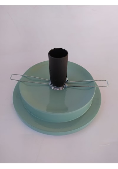 Su Kabağı Lamba Altlığı 15 Cm Çapında Düğmeli Kablolu Küf Yeşili Diğer