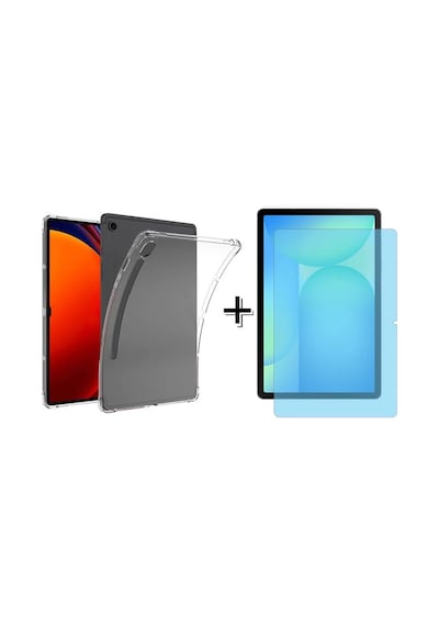 Forzacase Samsung Uyumlu Galaxy Tab S10 Fe 10.9 Anti Shock Silikon Kılıf + Nano Ekran Koruma Filmi Fc014 Silikon