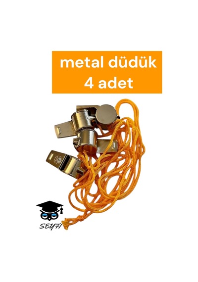 Metal Düdük 4 Adet