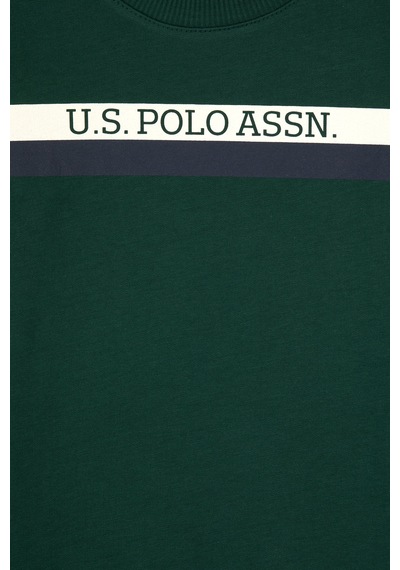 U.S. Polo Assn. Erkek Çocuk Koyu Yeşil Basic Bisiklet Yaka Sweatshirt 50313994-VR079 U.S. Polo Assn. Erkek Çocuk Koyu Yeşil Basic Bisiklet Yaka Sweatshirt 50313994-VR079