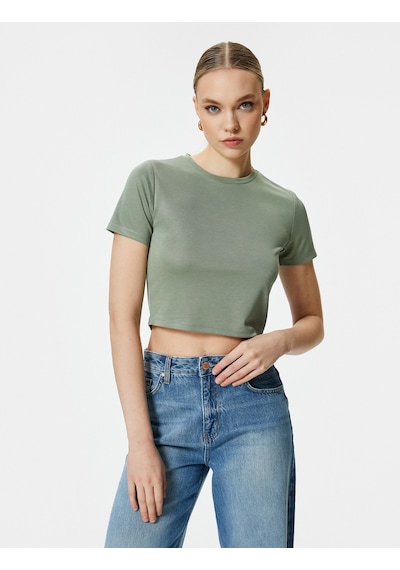 Koton Crop Tişört Kısa Kollu Bisiklet Yaka Modal Karışımlı Ada Çayı 4sak50259ek 4SAK50259EK983 Açık Yeşil Koton Crop Tişört Kısa Kollu Bisiklet Yaka Modal Karışımlı Ada Çayı 4sak50259ek 4SAK50259EK983 Açık Yeşil