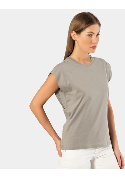 Türen Kadın Vatka Görünümlü T-shirt 3401/gri 001