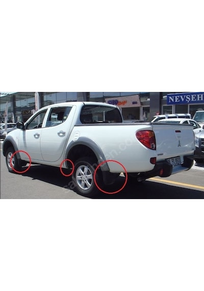Mitsubishi L200 Pick Up 10/15 Arka Çamurluk Ağzı Plasti Ği Sol Dodi K 4x2 - Çamurluk