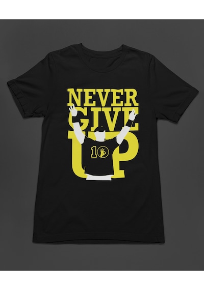 Bumeta John Cena Never Give Up Sporcu American Güreşi Unisex Tişört T-shirt Siyah Bumeta John Cena Never Give Up Sporcu American Güreşi Unisex Tişört T-shirt Siyah