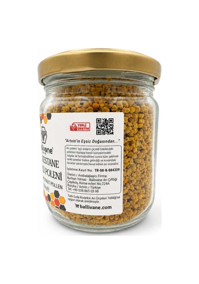 Artvin Borçka Yaş Kestane Çiçeği Arı Poleni 125 Gr