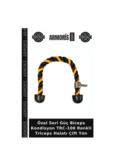 Özel Seri Güç Biceps Kondisyon Trc-100 Renkli Triceps Halatı Çift Yön